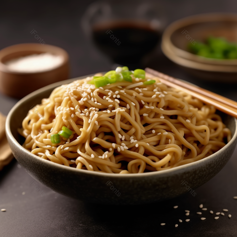 营养美食小吃葱油拌面热干面,高清,摄影图,摄影图片,图片大全,摄影图免费下载